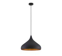 Arcchio Suspension Lunus à intensité variable (Moderne) en Noir Métal e. a. pour Salon & Salle manger (1 lampe,à E27), Luminaire, Lampe Plafond, Luminaire Plafonnier, Suspendue