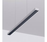 Arcchio suspension pour bureau LED Jolinda, argent, 118cm, up/down Jolinda, gris, Bureau, Aluminium, Moderne
