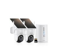ARCCTV Kit Caméra de Surveillance Extérieur Sans fil 4MP avec 2 caméras batteries solaires PACK VIDEOSURVEILLANCE Carte sd 32G