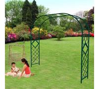 Arceau à Rosiers pour Plante Grimpantes, Large Arche de Jardin Support avec Cadre en Acier, pour Plantes Grimpantes,Pergola De Gloriette Fer Forge, Résistant Aux Intempéries (Couleur : Green, Taille