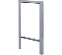 Arceau à vélo HWC-J74 Arceau à vélo 115x60x6cm gris