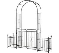 Arceau Arche rosiers pergola Obélisque de Jardin Support tuteur métal Colonne pour Plantes grimpantes(Size:210/80.7in)