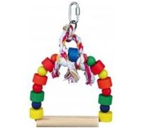 Arceau Balançoire Avec Blocs Bois Multicolor, 13 × 19 Cm - Mon Animalerie G