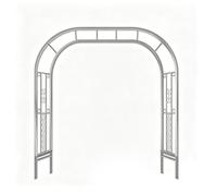 Arceau De Jardin Arche De Jardin pour Plantes Grimpantes, Support De Croissance en Métal Arche Mariage 220cm 260cm 300cm 340cm pour Décorer L'Entrée, Le Chemin Et Les Fêtes(Blanc,260cm X 230cm)