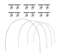 Arceau De Jardin pour Plates-Bandes Surélevées,Piquets De Protection De Jardinage Flexibles - Tunnel Culture Arceau Serre,pour Cultures, Gazon, Oiseaux, Poules, Jardinier, Extérieur, Légumes, Fraises
