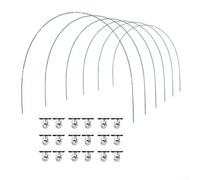 Arceau de serre antirouille avec cadre en fibre flexible offrant un soutien à long terme des plantes et une protection contre les conditions météorologiques difficiles (60 pièces)