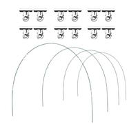Arceau de serre, poteaux de jardin pour filet - Cadre incurvé flexible antirouille - Protection portable pour cultures de légumes, fraises, choux, herbes, poulets, oiseaux, extérieur
