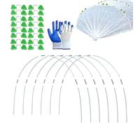 Arceau pour Serre Tunnel | Pieds Cerceau De Serre De Jardin | Cerceeau De Serre De Jarrdin | Serre de maison de cercesau | Tunnel de jardsin Green House Hoops pour filet de jarfdin, lits de jardkin,