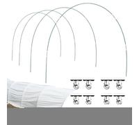 Arceau Serre Tunnel - Arceau Anti-Rouille pour Filets,Structure Courbée Tuteurs Flexibles Protection Contre Oiseaux Grêle Légumes Fraises Jardinier