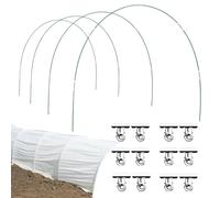 Arceau Serre Tunnel, Arceau Réglable pour Planches Surélevées, Piquets Courbés Flexibles Anti-Rouille Portables Protection pour Légumes Fraises Chou Volaille Extérieur