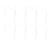 Arceaux de Croquet de Remplacement, Lot de 8, Fer Blanc pour Extérieur | Montage Facile, Usage Polyvalent, Format Portable, pour Jardin et Arrière-cour, Jeu en Groupe