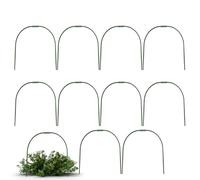 Arceaux de jardin - 10 cadres de tunnel de culture antirouille pour parterres de jardin | Piquets de support pour plantes pour protection des semis, protection contre le gel, installation de cadre