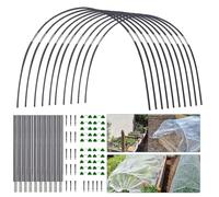 Arceaux de Jardin pour parterres surélevés, Cadre de Soutien de Jardinage en Fibre de Verre, Tunnel de Serre pour , kit de Filet Portable pour Fleurs, légumes