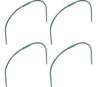 Arceaux de Jardin pour Serrage, Lot de 4 Sets de Sets, Tube Acier Vert