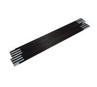 Arceaux de Tente, Mâts de Tente de Camping Pliables Universels 7 Sections pour Camping en Plein Air Tige en Fibre de Verre Poteaux D'auvent Kit de Cadres de Support de Poteau de Tente Double 3,4m