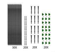 Arceaux tunnel pour plantes personnalisables pour construire votre propre serre avec supports en fibre de verre (2)