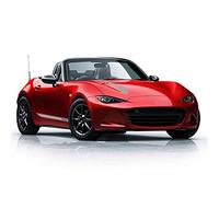ARCEEN 2pcs Autocollants Emblèmes de Voiture pour Mazda MX5 NA NB NC ND, Emblème Tronc Latéral Grille Logo Badge Autocollant, Accessoires de Logo de Décoration de Voiture,B Grey