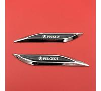 ARCEEN 2pcs Autocollants Emblèmes de Voiture pour Peugeot 408 5008 301 508, Emblème Tronc Latéral Grille Logo Badge Autocollant, Accessoires de Logo de Décoration de Voiture