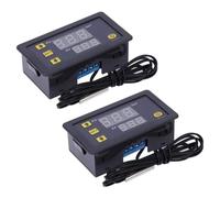 ARCELI 12V 20A W3230 Thermostat Numérique LCD Régulateur de Température Contrôleur avec Alarme Haute Température (2 Pièces)