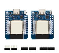 ARCELI 2 pièces ESP32 Mini Module WiFi, Type-C sans Fil WiFi + Bluetooth Dual Core CPU Carte de développement Internet Compatible avec Arduino
