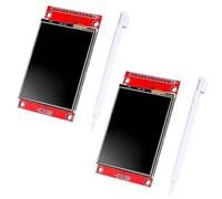 ARCELI 2Pcs 2.4 Pouces LCD TFT Touch Display（avec Stylet）, résolution 320 x 240, Pilote ILI9341, Interface SPI Compatible avec Arduino et Raspberry Pi