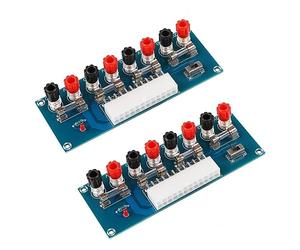 ARCELI 2pcs 24Pins ATX Benchtop Adaptateur Alimentation Conseil Ordinateur ATX Alimentation Module Adaptateur Breakout 12V 5V 3.3V