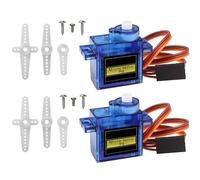 ARCELI 2Pcs 9G Mini Micro Servo Motor pour Hand/RC Robot Arm/Gehen Helicopter Boot Flugzeug Helikopter Auto Fahrzeugmodelle Steuerung mit Kabel, Micro Motor Servos Modellbau für Arduino