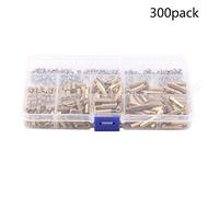 ARCELI 300pcs M3 Laiton Hex Colonne Entretoise Entretoise Écrou Assortiment Kit avec Boîte