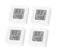 ARCELI 4Pcs Thermometre interieur Hygromètre interieur Thermometre maison digital thermomètre intérieur pour Maison Entrepôt Terrarium Chambre Bébé Couveuse Cave