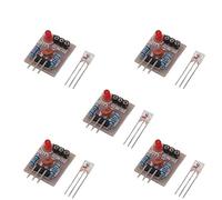 ARCELI 5 Pcs Module de Capteur Laser Non-Modulateur Tube Détecteur Laser Module De Détection Relais Commutateur 5 V pour Arduino