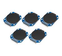 ARCELI 5Pcs GC9A01 Ecran TFT rond de 1,28 pouces avec résolution 240 x 240 et interface SPI pour Arduino, module d'affichage LCD DC 3,3 V pour appareils d'affichage