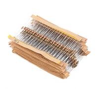 ARCELI 60pcs 1 / 4W Résistances à Couche de Carbone 1 ohm-1M ohm Assortiment Kit Ensemble 43 valeurs Total des Composants électroniques
