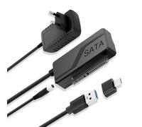 ARCELI Adaptateur convertisseur USB 3.0 vers SATA pour disque dur SSD 2,5" 3,5" avec adaptateur d'alimentation 12 V/2 A