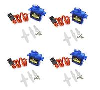 ARCELI Avion 9g Mini Servo avec Accessoires pour Bateau hélicoptère Avion hélicoptère Arduino 450 RC (Pack de 4)