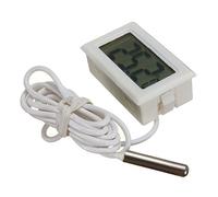 ARCELI Digital LCD Thermomètre Moniteur de Température avec Sonde Externe Pour Réfrigérateur Congélateur Réfrigérateur Aquarium - Blanc