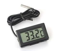 ARCELI Digital LCD Thermomètre Moniteur de Température avec Sonde Externe Pour Réfrigérateur Congélateur Réfrigérateur Aquarium - Noir