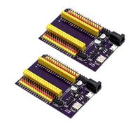 ARCELI ESP ESP32S Lot de 2 Cartes de dérivation ESP pour Une Distance de 25 mm Carte de développement ESP32 2,4 GHz Dual Mode WiFi + Bluetooth Dual Core Microcontrôleur Dual Core