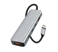 ARCELI Hub USB C, 5 in 1 Docking Station USB Hub C (2 USB C Docking Station, 2 Hub Usb A), 1 DC-In 5V Type-C Power Port, USB C Splitter pour compatible avec 15 séries, Galaxy S24, Surface, Pad Pro/Air