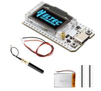 ARCELI LoRa ESP V3 Carte avec batterie 3000 mAh, kit de développement Meshtastic LoRa ESP32 avec antenne 868 MHz et écran OLED, WiFi + BLE Dual-Core IoT compatible avec Arduino/Meshtastic (1 pièce)
