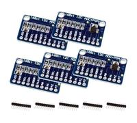 ARCELI Lot de 5 convertisseurs ADC analogique-numérique ADC 16 octets 4 canaux I2C IIC avec amplificateur de gain programmable Convertisseur ADC de haute précision compatible avec Arduino Raspberry (5