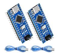 ARCELI Nano 328P Carte de développement V3 avec puce CH340 5V 16M Microcontrôleur Type-C Connecteur compatible Arduino IDE (2 pièces)