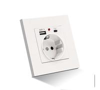 ARCELI prise rapide de charge USB-C 18W, USB max. 3,1A 110-250V, prise USB-C + 1AC
