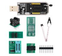 ARCELI Programmeur de test S018 SOP8 BIOS USB, programmateur CH341A + clip SOIC8 + adaptateur 1,8 V + adaptateur SOIC8 pour EEPROM 25/24 série Flash pour programmateur Eeprom