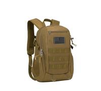 ArcEnCiel - Sac à dos tactique 10 L avec système MOLLE, sac de camping avec écusson, taille XS, marron (Coyote Brown)