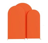 Arch Backdrop 1 Housse de Support d'arche décorative en Polyester élastique, Accessoire Fond for Banquet(Orange,120x220cm(7.2Ft))