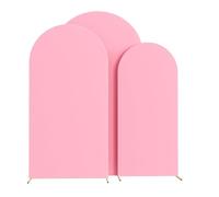 Arch Backdrop 1 Housse de Support d'arche décorative en Polyester élastique, Accessoire Fond for Banquet(Light Pink,80x180cm(6Ft))
