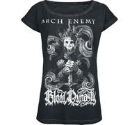 Arch Enemy Bloody Wave - Glow in The Dark Femme T-Shirt Manches Courtes Anthracite M