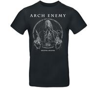 Arch Enemy Deceiver Homme T-Shirt Manches Courtes Noir L 100% Coton Regular/Coupe Standard
