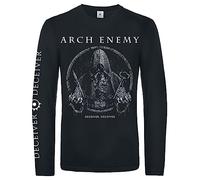Arch Enemy Deceiver Homme T-Shirt Manches Longues Noir XXL 100% Coton Regular/Coupe Standard