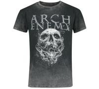 Arch Enemy Set The Flames Homme T-Shirt Manches Courtes Gris XL 100% Coton Regular/Coupe Standard